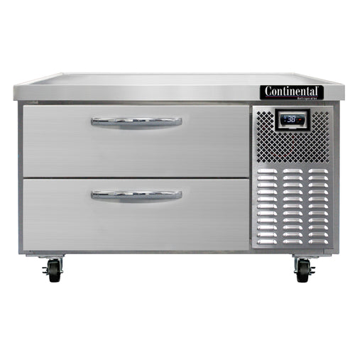 Continental Refrigerator D36GN Refrigerator Griddle Stand One-section (2) Drawers Accommodates (1) 12" X 20" X 6" & (1)