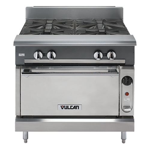 Vulcan V6B36S HD Range, 36", 6 Open Burners