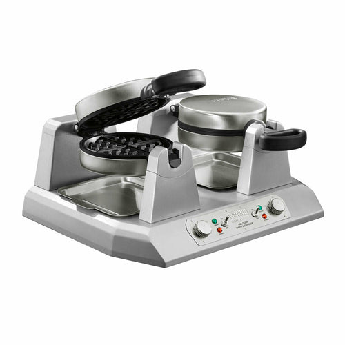 Waring WW250X2 Commercial Belgian Waffle Maker Double Side-by-side 7" Dia.