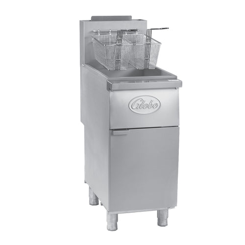 Globe GFF35G (QUICK SHIP) Floor Fryer Natural Gas 35 Lbs.